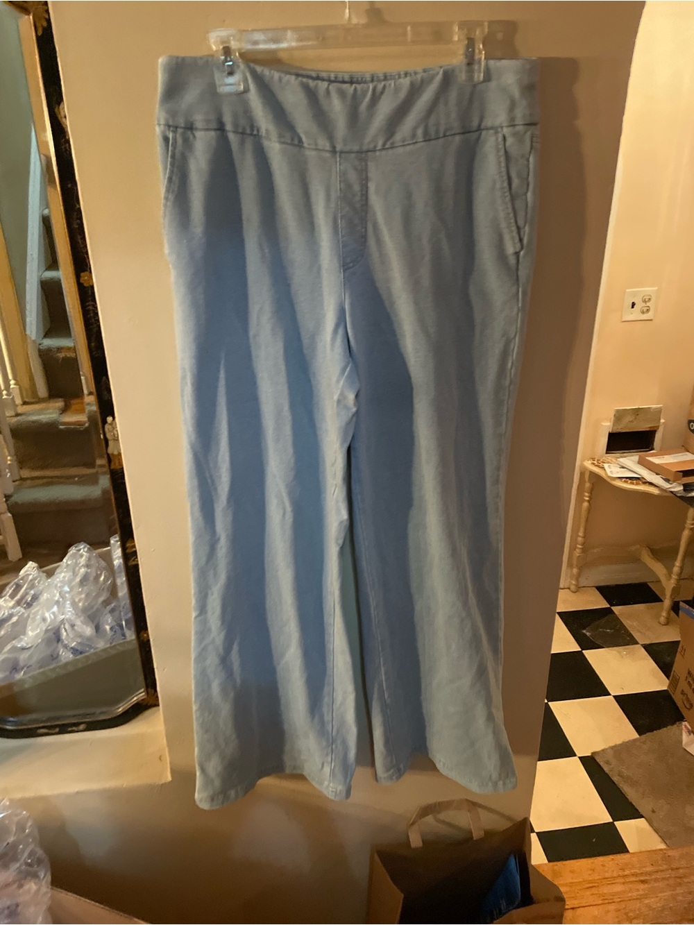 Denim & Co. Pale Blue Denim wide jeans